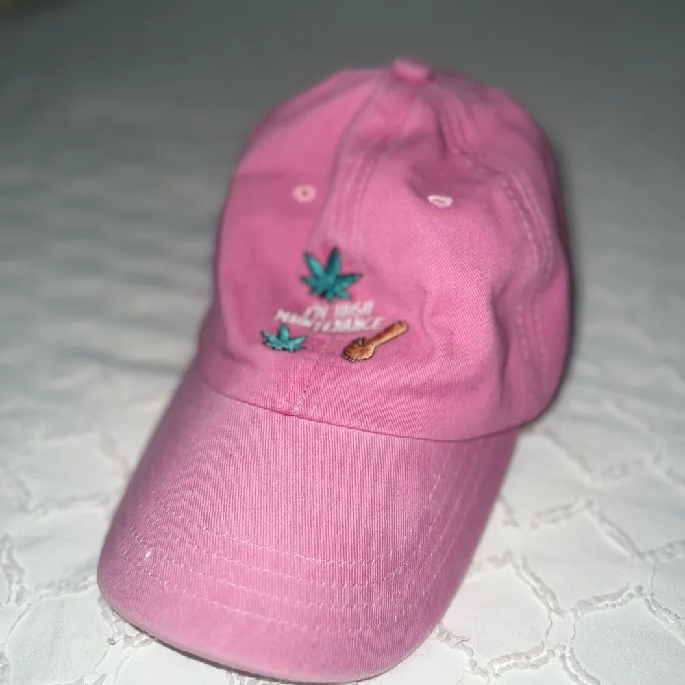 NWOT OBSI “High Maintenance” Fun Pink Embroidered Cap
